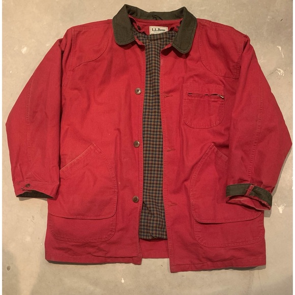 L.L. Bean Other - Vintage LL Bean Red Denim Barn Jacket | Men’s XL